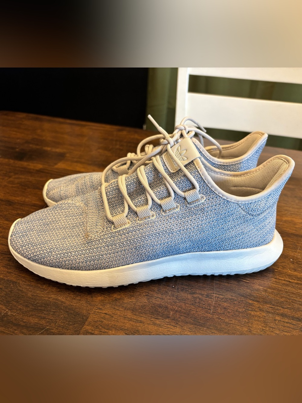 adidas Tubular Shadow Powder Blue And White Size 9.5 or 9 1/2
